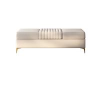 Moderne Banc d'entrée, Pouf for Bout de lit de Chambre, bancs de Chambre for Pied de lit, Banc rembourré avec Pieds dorés Décoratif