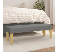 Moderne Banc moderne pour hall - Gris foncé - 100x30x30 cm - Tissu - Banquette de bout de lit @FR""5486""
