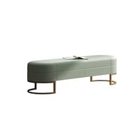 Moderne Banc Ottoman de Rangement for Chambre à Coucher, Pouf en Cuir véritable avec Rangement, Banc de Rangement for Chambre à Coucher, Salon et Couloir Décoratif(Cyan,100 * 40 * 45cm)