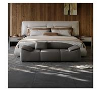 Moderne Banc rembourré for Salon ou Bout de lit, Banc Long rembourré avec accoudoirs coussinés, Repose-Pieds for entrée, Salon, Chambre à Coucher, Porte d'entrée Décoratif(Gris,180 * 50 * 54cm)