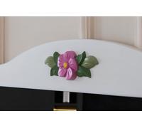 Moderne blanc chambre d'enfant commode chambre d'adolescent 4 portes bahut miroir