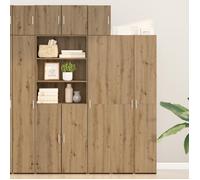 Moderne Buffet Armoire suspendue Cabinet mural en chêne fait main 30x42,5x40 cm en bois reconstitué @FR(570956)