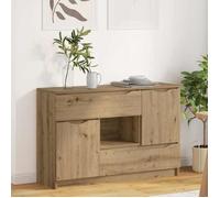 Moderne Buffet bahut - Commode/Buffet salon contemporain - Chêne artisanal 100 x 30 x 65,6 Bois d'ingénierie@FR(680443）