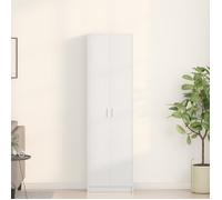 Moderne Buffet commode - Armoire de rangement - blanche 55x25x189 cm en bois reconstitué @FR(909309)