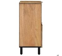 Moderne Buffet/Commode BURKE Armoire de rangement marron 80x33x75 cm bois massif de manguier AA2745