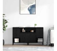 Moderne Buffets 2 pcs,Buffet bahut - Commode/Buffet salon contemporain - Chêne noir 60 x 35 x 70 cm Bois d'ingénierie@FR(837785）