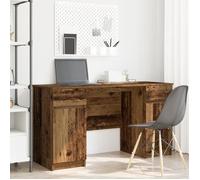Moderne Bureau en bois ancien 140x49x76 cm en bois d'ingénierie @FR(685703)