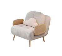 Moderne Canapé-lit Pliant, Dossier réglable, Fauteuil Convertible, Design Compact, adapté aux Chambres et Salons Fauteuil-lit(Blanc,75cm)