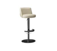 Moderne Chaise Haute Simple et Moderne en Acier Inoxydable pouvant être soulevée et pivotante Tabourets de Bar Tabourets de Bar La Cuisine(Blanc)