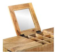 Moderne Coiffeuse pour Chambre - jill's - 105x35x75 cm bois de manguier massif brut et fer CCC387