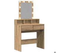 Moderne Coiffeuse pour Chambre - jill's - Chêne noir 80x41x144,5 cm - Bois d'ingénierie CCC536
