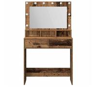 Moderne Coiffeuse pour Chambre - jill's - Table de maquillage - Bois ancien 79x41x135 cm - Bois d'ingénierie CCC562