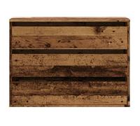 Moderne Commode d'angle BURKE, MEUBLE BAS, vieux bois 80x41x58 cm, bois d'ingénierie AA3196