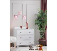 Moderne Commode en bois Blanc Meubles en bois élégant Chambre d'enfant Nouveau mobilier