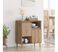 Moderne Commode meuble de rangement - Buffet Bahaut chêne artisanal 35 x 60 x 70 cm Bois d'ingénierie@FR(19134)