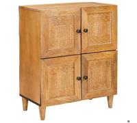 Moderne Commode meuble de rangement - Buffet Bahaut Marron clair 33,5 x 60 x 75 cm@FR(50370)