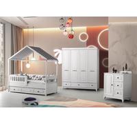 Moderne complet Chambre de jeunes de luxe Ensemble de chambre d'enfant 3pcs Couleur blanc nouveau JVmoebel