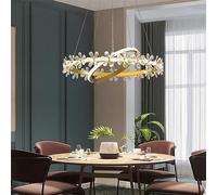 Moderne éclairage éclairage 2 Plafond cristallin Suspendu lumière dimmable Extra Grande Grande Fleur pétale Floral éclairage éclairage pour Salle à Manger/lumière Chaude/a