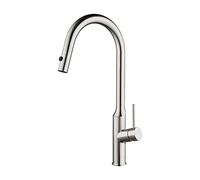 Moderne en acier inoxydable Putain vers le bas robinet de cuisine pivotant boucheur chaud et froid Tapeur avec pulvérisateur durable Design élégant pour lavabo de cuisine facile à installer et à