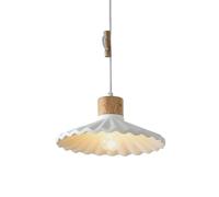 Moderne en Bois Ciment, réglable au Plafond, luminaire Suspendu pour la Maison, Restaurant Nordique, décoration de café, Salle à Manger intérieure, Couloir (Blanc)