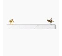 Moderne Étagère TV flottante en panneau de roche, console TV murale, étagère de divertissement flottante, étagère flottante for sous la télévision, support TV flottant moderne avec rangement et tiroir