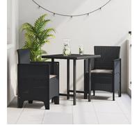 Moderne Fauteuil/Siège d'Extérieur, Chaises de jardin avec coussins 2 pcs Anthracite Poly Rattan @FR(779352)