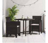 Moderne Fauteuil/Siège d'Extérieur, Chaises de Jardin avec Coussins 2 pcs Marron Poly Rattan @FR(497546)