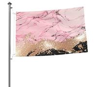 Moderne Faux Rose Or Rose Welcome Garden Flag Double Face 2x3 Outdoor Flags, for Yard Patio Lawn Room Outside