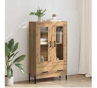 Moderne Haut Armoire - Commode/Buffet Haut contemporain - Corona Chêne artisanal 69,5 x 31 x 115 cm@FR(483792）