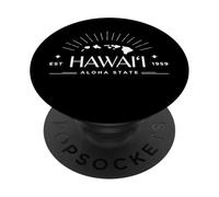 Moderne Hawaii Est. 1959 Aloha State - Îles hawaïennes PopSockets PopGrip Adhésif