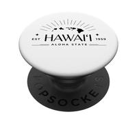 Moderne Hawaii Est. 1959 Aloha State - Îles hawaïennes PopSockets PopGrip Adhésif