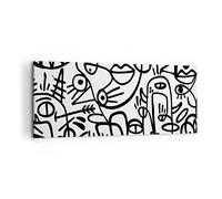 Moderne Impression sur Toile 100x40cm Image Tableau Decoration Murale Dessin Bande dessinée Graffiti Tableaux Decoratifs Muraux Chambre Panoramique Deco Cadre Décoration Salon Art Wall AB100x40-4971