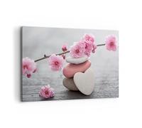 Moderne Impression sur Toile 100x70cm Image Tableau Decoration Murale yoga femme fleur santé Grand Tableaux Decoratifs Muraux Chambre Horizontal Deco Cadre Décoration Salon Art Wall AA100x70-3178