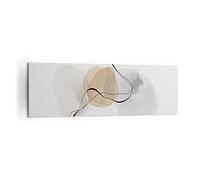 Moderne Impression sur Toile 160x50cm Image Tableau Decoration Murale Abstrait Minimaliste Aquarelle Tableaux Decoratifs Muraux Chambre Panoramique Deco Cadre Décoration Salon Art Wall AB160x50-4827