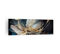 Moderne Impression sur Toile 160x50cm Image Tableau Decoration Murale Fleur Botanique Art Déco Grand Tableaux Decoratifs Muraux Chambre Panoramique Deco Cadre Décoration Salon Art Wall AB160x50-5766