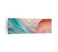 Moderne Impression sur Toile 160x50cm Image Tableau Decoration Murale Pastels Abstraction Texture Tableaux Decoratifs Muraux Chambre Panoramique Deco Cadre Décoration Salon Art Wall AB160x50-5853