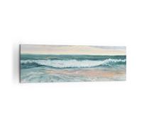 Moderne Impression sur Toile 160x50cm Image Tableau Decoration Murale Paysage Mer Bord De Mer Grand Tableaux Decoratifs Muraux Chambre Panoramique Deco Cadre Décoration Salon Art Wall AB160x50-5389
