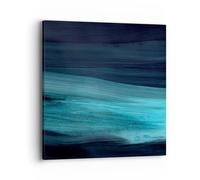 Moderne Impression sur Toile 40x40cm Image Tableau Decoration Murale Sombre Morceau Abstraction Tableaux Decoratifs Muraux Chambre Cuisine Carré Deco Cadre Décoration Salon Art Wall AC40x40-5627