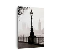 Moderne Impression sur Toile 70x100cm Image Tableau Decoration Murale Architecture Londres Ville Grand Tableaux Decoratifs Muraux Chambre Cuisine Vertical Deco Cadre Salon Art Wall Decor PA70x100-5207