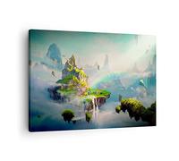 Moderne Impression sur Toile abstraction nature Image Tableau Decoration Murale 70x50cm Deco Cadre Décoration Salon Chambre Cuisine Horizontal Tableaux Decoratifs Muraux Art Wall Decor AA70x50-3469