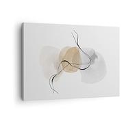 Moderne Impression sur Toile Abstrait Minimaliste Aquarelle Image Tableau Decoration Murale 70x50cm Deco Cadre Décoration Salon Chambre Horizontal Tableaux Decoratifs Muraux Art Wall AA70x50-4827