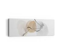Moderne Impression sur Toile Abstrait Minimaliste Aquarelle Image Tableau Decoration Murale 90x30cm Deco Cadre Décoration Salon Chambre Panoramique Tableaux Decoratifs Muraux Art Wall AB90x30-4827