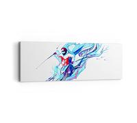 Moderne Impression sur Toile action sport activité Image Tableau Decoration Murale 90x30cm Deco Cadre Décoration Salon Chambre Cuisine Panoramique Tableaux Decoratifs Muraux Art Wall AB90x30-3058
