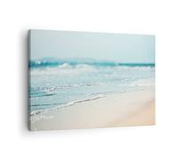 Moderne Impression sur Toile Bord Vague Eau Image Tableau Decoration Murale 70x50cm Deco Cadre Décoration Salon Chambre Cuisine Horizontal Petit Tableaux Decoratifs Muraux Art Wall Decor AA70x50-5084