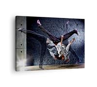 Moderne Impression sur Toile Danseur mode flip fille Image Tableau Decoration Murale 70x50cm Deco Cadre Décoration Salon Chambre Cuisine Horizontal Tableaux Decoratifs Muraux Art Wall AA70x50-2110
