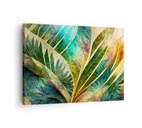 Moderne Impression sur Toile Fleurs Élégant Botanique Image Tableau Decoration Murale 70x50cm Deco Cadre Décoration Salon Chambre Cuisine Horizontal Tableaux Decoratifs Muraux Art Wall AA70x50-5610