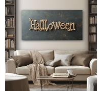 Moderne Impression Sur Toile Halloween Os Tableau Decoration Murale Gothique Mots 80x120 cm Cadre Decoration Murale Salon Chambre Cuisine Horizontal Tableau Deco