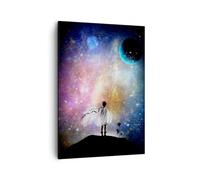 Moderne Impression sur Toile Imagination Univers Petit Prince Image Tableau Decoration Murale 50x70cm Deco Cadre Salon Chambre Cuisine Vertical Petit Tableaux Decoratifs Muraux Art Wall PA50x70-6076