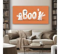 Moderne Impression Sur Toile Mignon Fantôme Tableau Decoration Murale Dessin Animé Mots 80x120 cm Cadre Decoration Murale Salon Chambre Cuisine Horizontal Tableau Deco