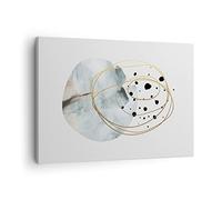 Moderne Impression sur Toile Moderne Abstraction Taches Image Tableau Decoration Murale 70x50cm Deco Cadre Décoration Salon Chambre Cuisine Horizontal Tableaux Decoratifs Muraux Art Wall AA70x50-4782